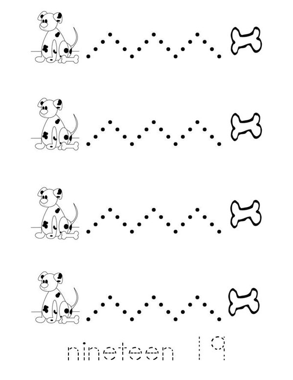 Line Tracing Mini Book - Sheet 19