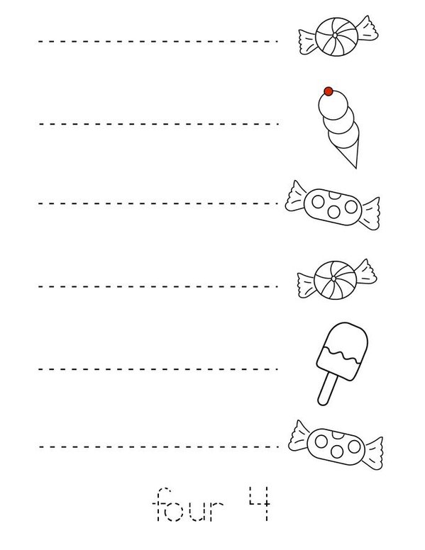 Line Tracing Mini Book - Sheet 4