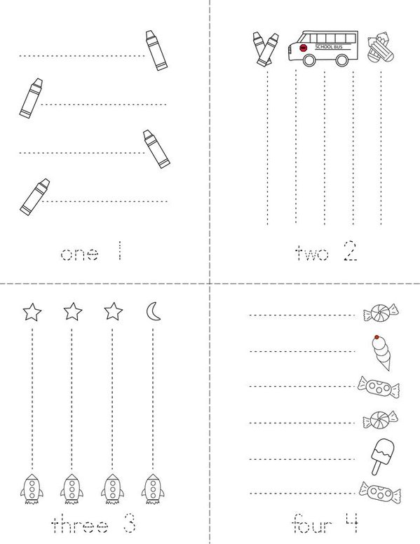 Line Tracing Mini Book - Sheet 1