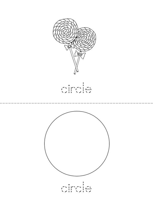 Circles Mini Book - Sheet 1