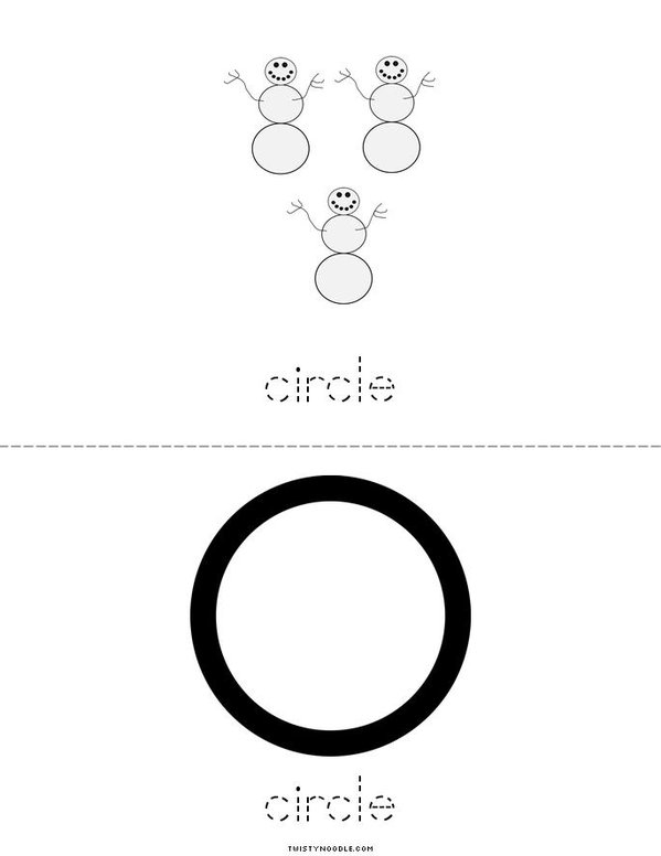 Circles Mini Book - Sheet 2