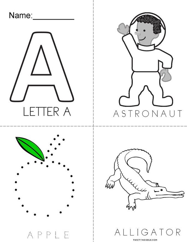 A - Z Alphabet Book Mini Book