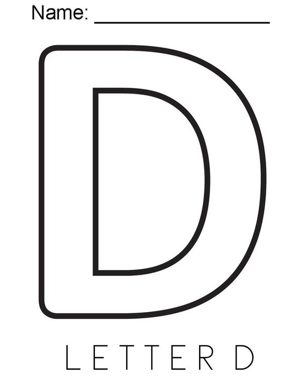 D Mini Book - Sheet 1