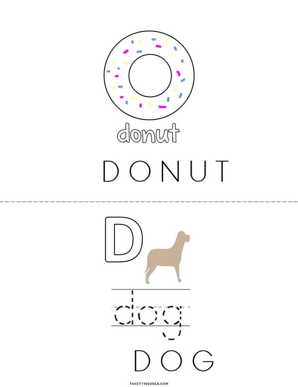 D Mini Book - Sheet 2