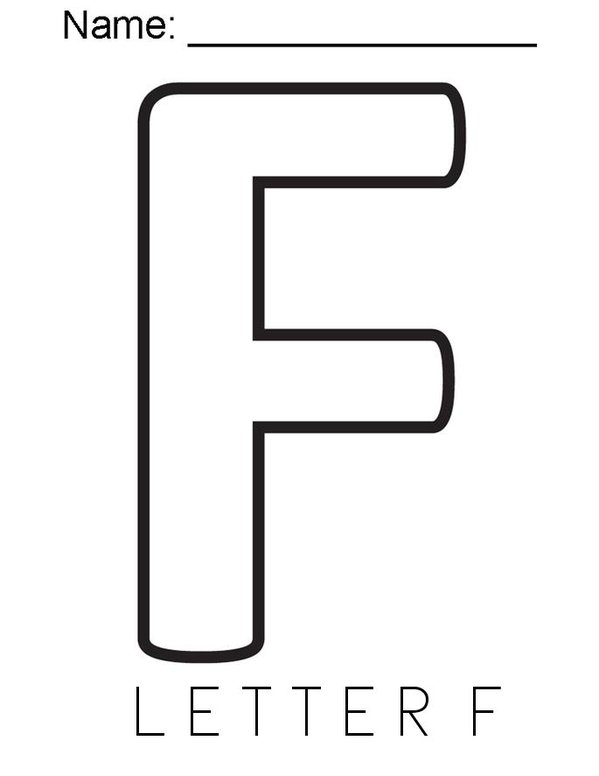 F Mini Book - Sheet 1