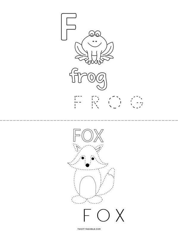 F Mini Book - Sheet 2