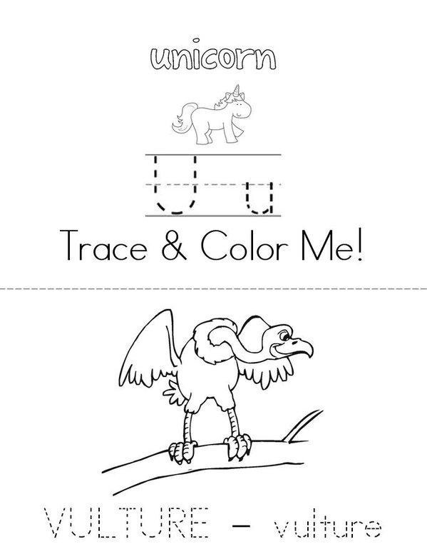 Trace With Me Activity Book - Animals Mini Book - Sheet 11