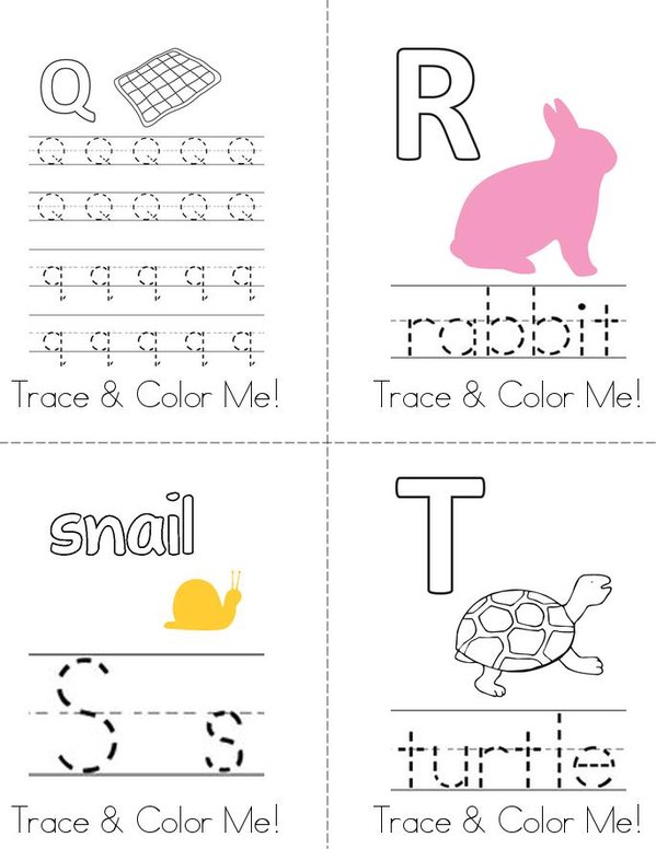 Trace With Me Activity Book - Animals Mini Book - Sheet 5