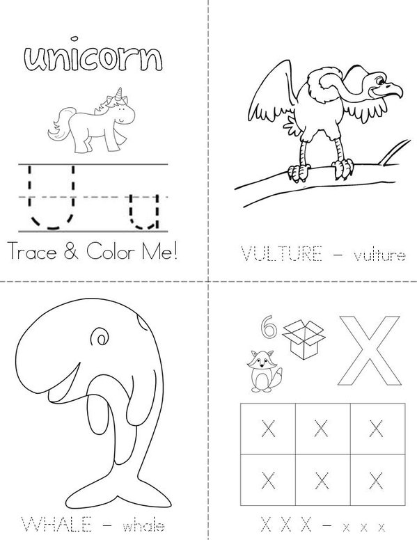 Trace With Me Activity Book - Animals Mini Book - Sheet 6