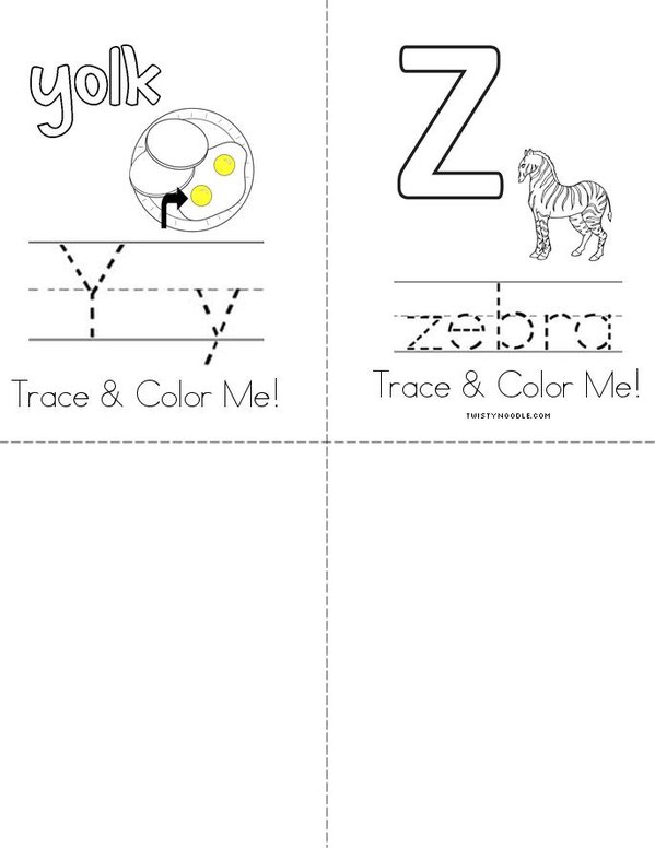 Trace With Me Activity Book - Animals Mini Book - Sheet 7