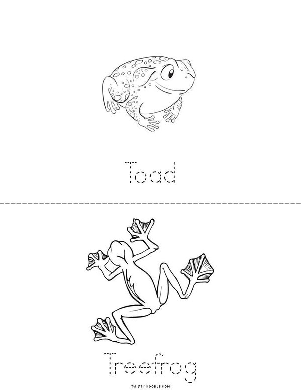 Amphibians Mini Book - Sheet 2