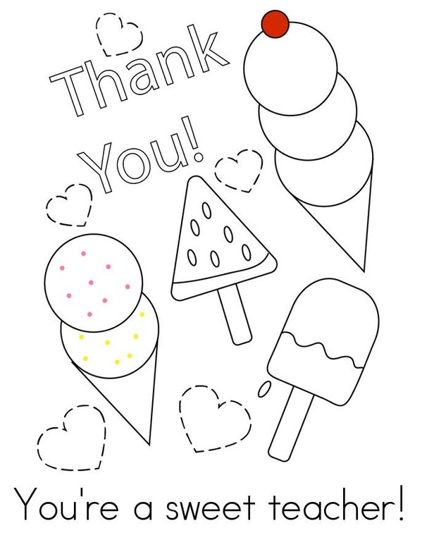 Thank You! Mini Book - Sheet 3
