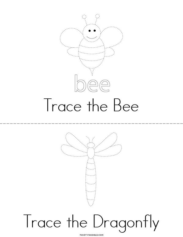 Insect Tracing Mini Book - Sheet 2