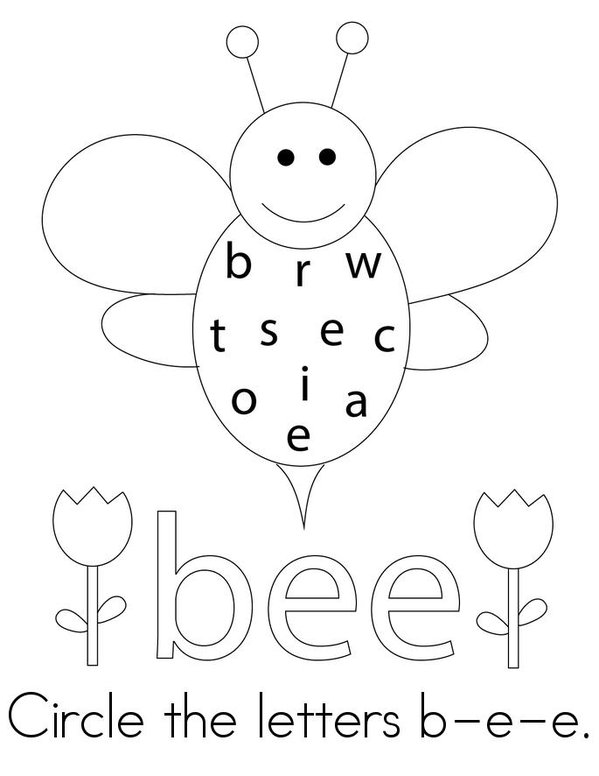 Bee Activity Book Mini Book - Sheet 1