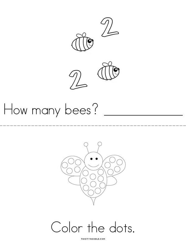 Bee Activity Book Mini Book - Sheet 2
