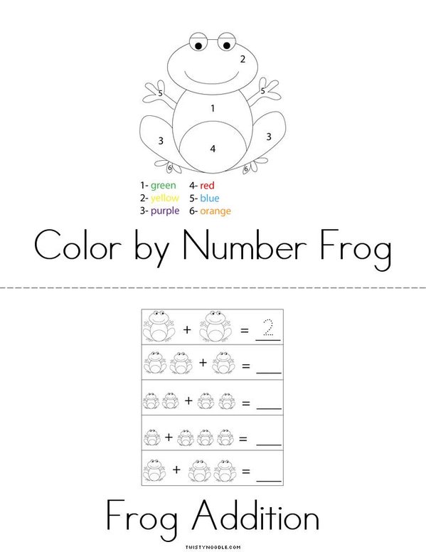 Frog Activity Book Mini Book - Sheet 2