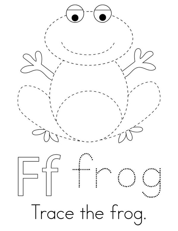 F is for Frog Mini Book - Sheet 2