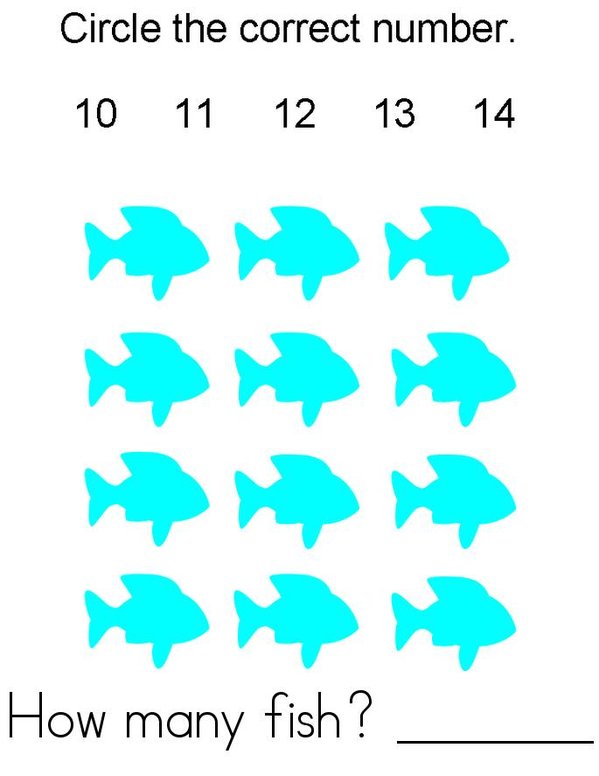 Fish Activity Book Mini Book - Sheet 1