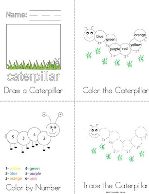 Caterpillar Activity Book
