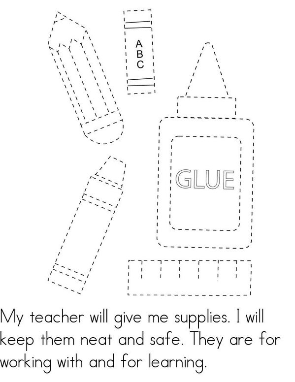 My Classroom at Home Mini Book - Sheet 9