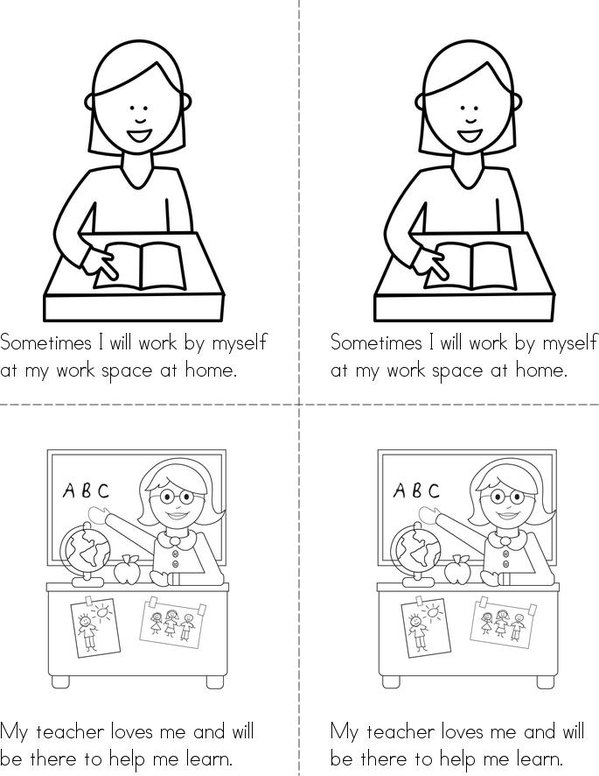 My Classroom at Home Mini Book - Sheet 4