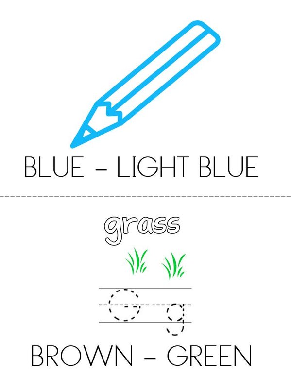 Colours  Mini Book - Sheet 5