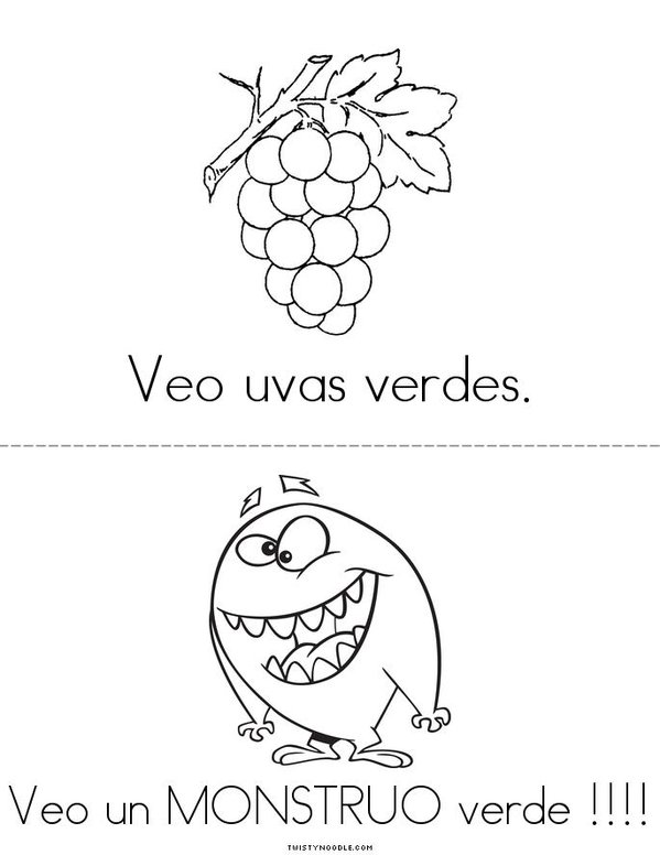 Veo Verde Mini Book - Sheet 3