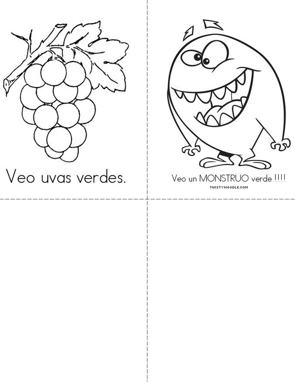 Veo Verde Mini Book - Sheet 2