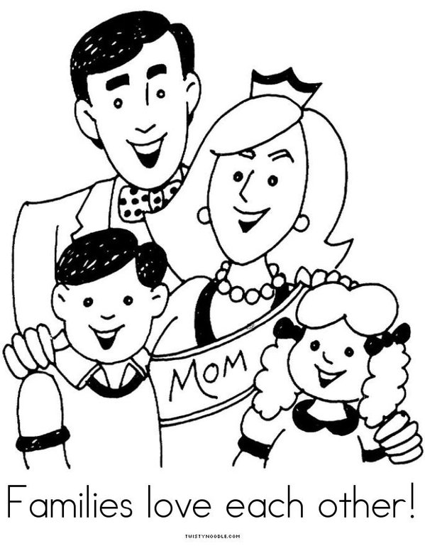 Families are Awesome! Mini Book - Sheet 6