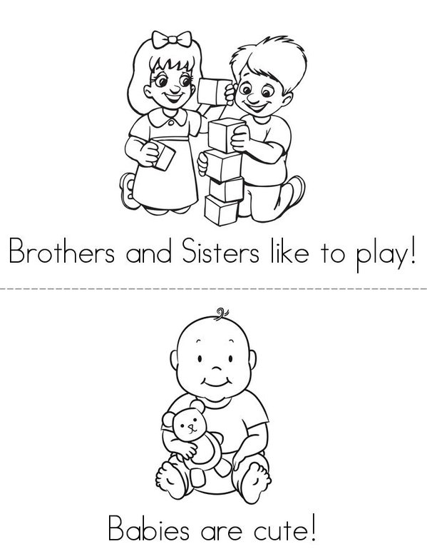 Families are Awesome! Mini Book - Sheet 2