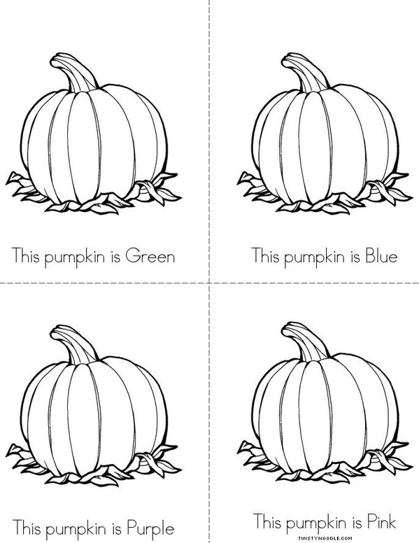 My Pumpkin Book Mini Book - Sheet 2