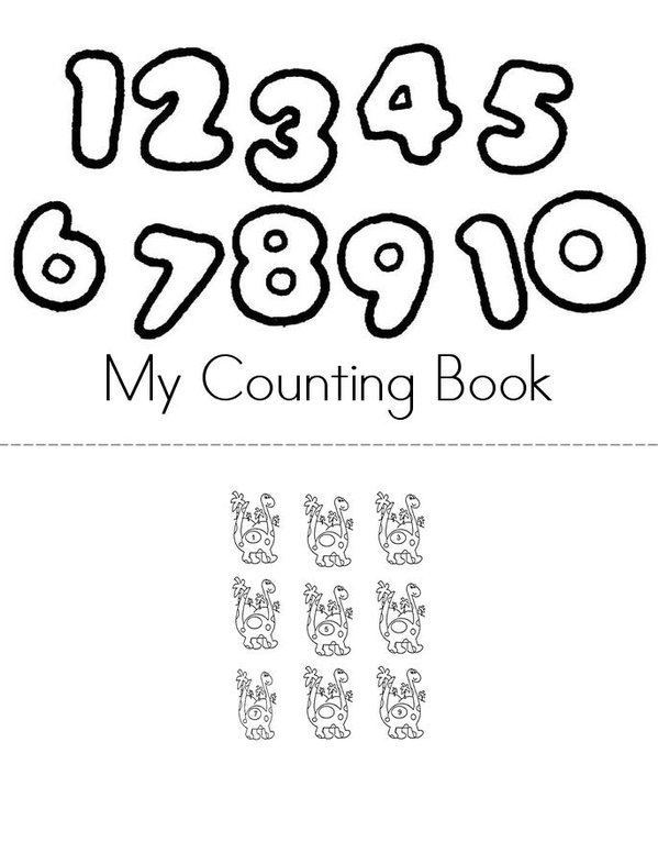Counting Mini Book - Sheet 1