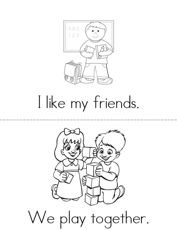 Friends! Mini Book - Sheet 1