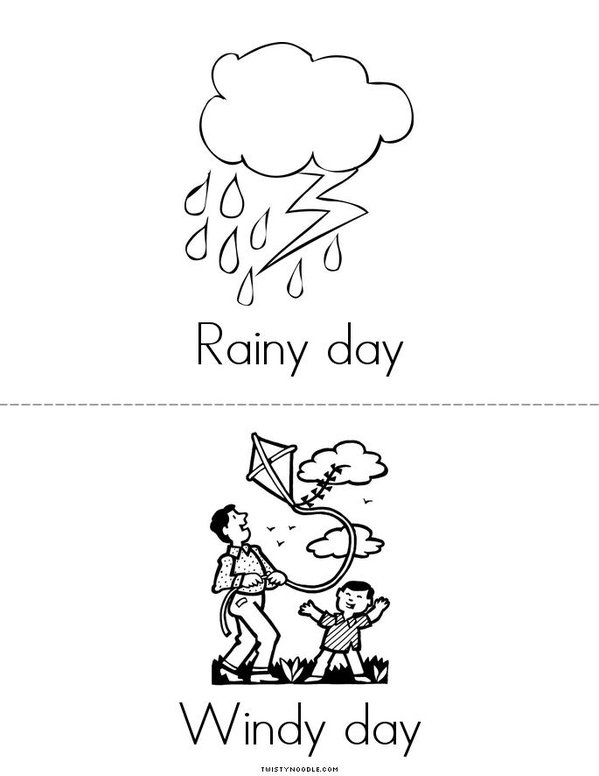 How is the weather today? Mini Book - Sheet 2
