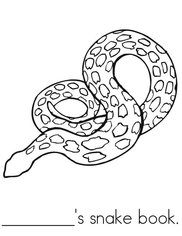 Snake booklet Mini Book - Sheet 1