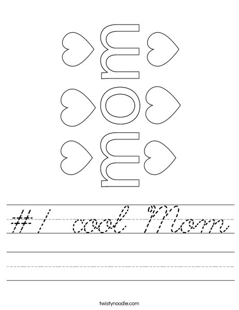 #1 Mom Worksheet