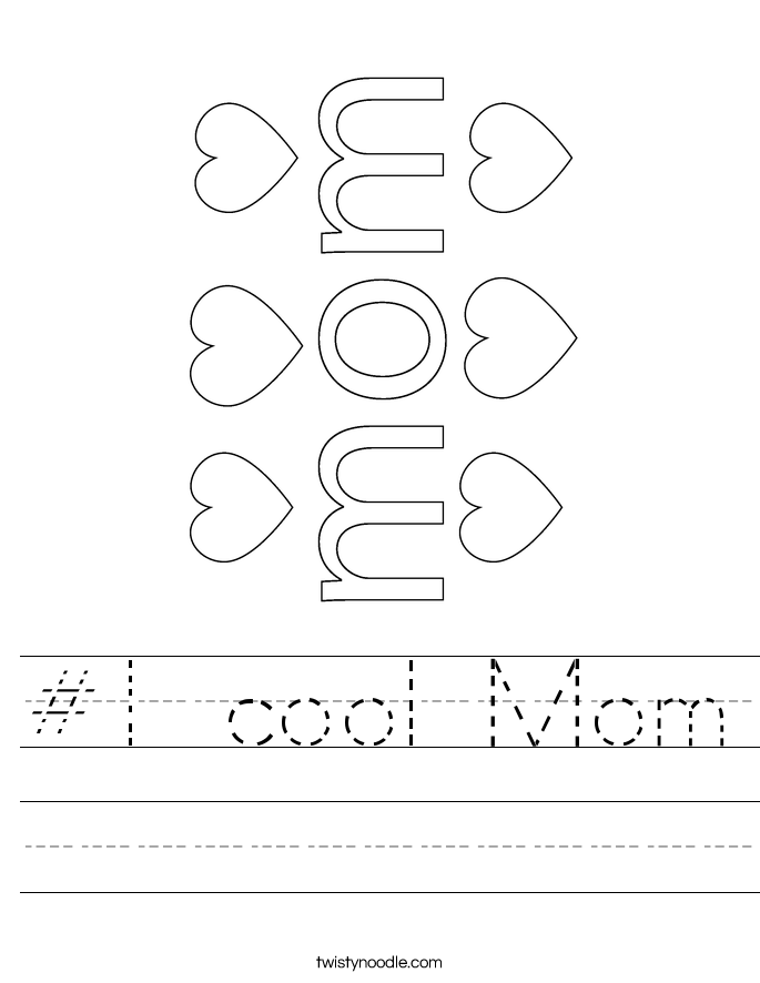 #1 cool Mom Worksheet