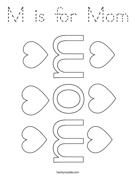 #1 Mom Coloring Page