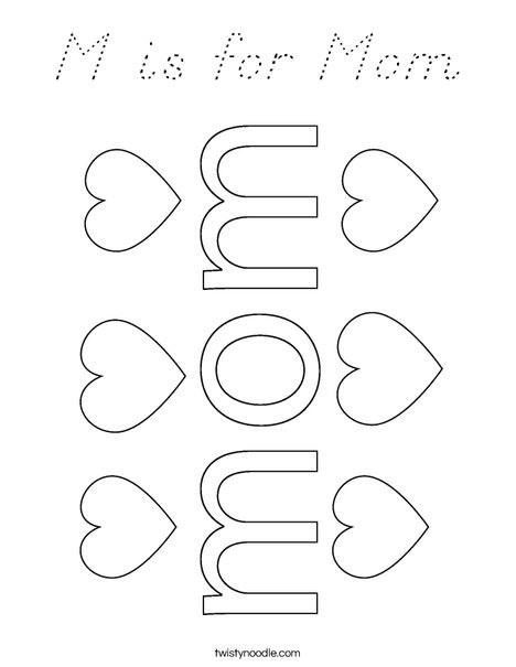 #1 Mom Coloring Page