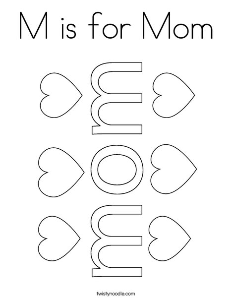 #1 Mom Coloring Page