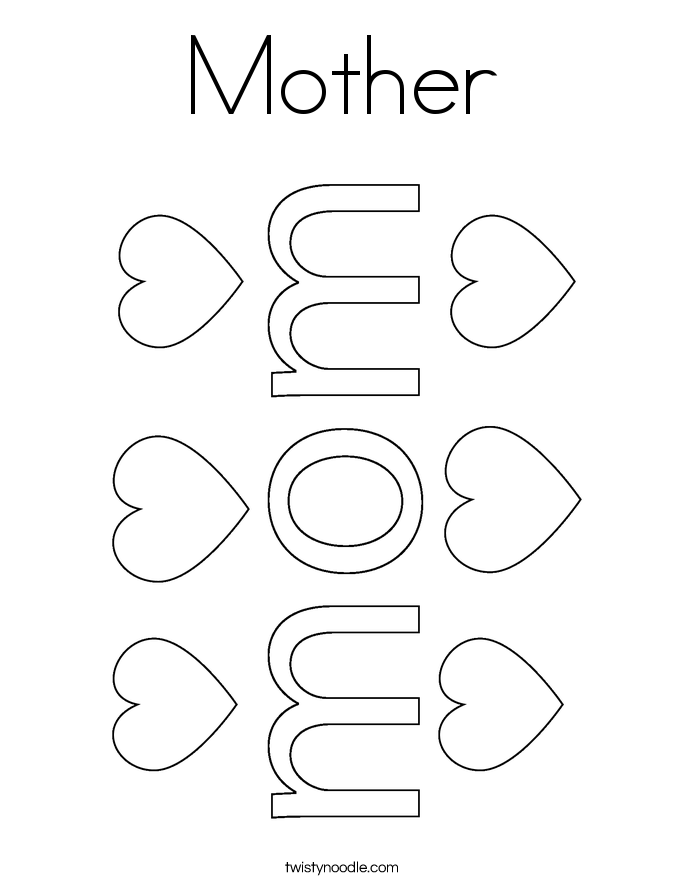 Mother Coloring Page