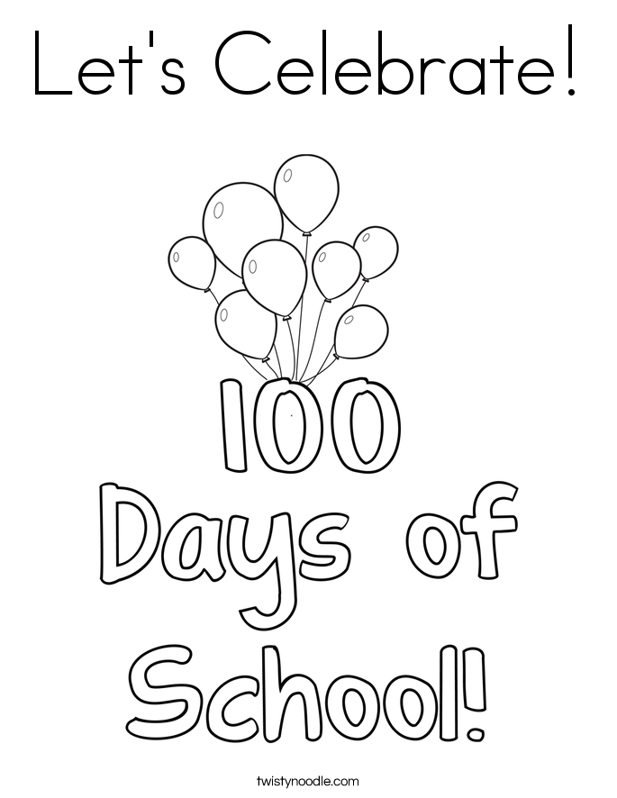 Let's Celebrate! Coloring Page