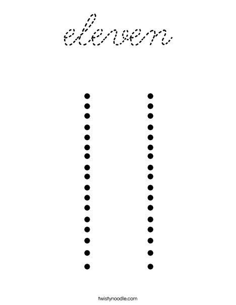 11 Coloring Page