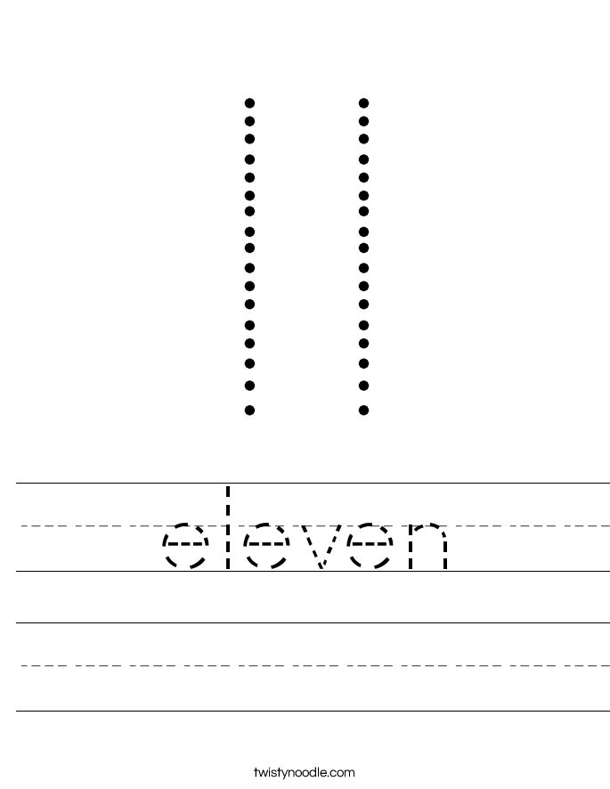 eleven Worksheet