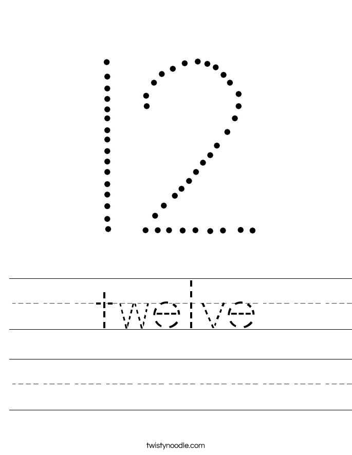 twelve Worksheet