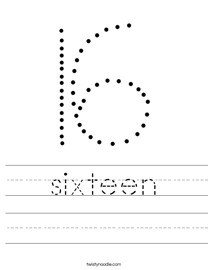 sixteen Worksheet