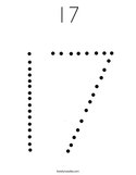 17 Coloring Page