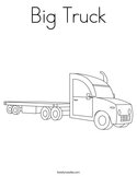 Big Truck Coloring Page