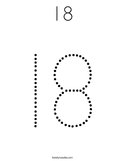 18 Coloring Page