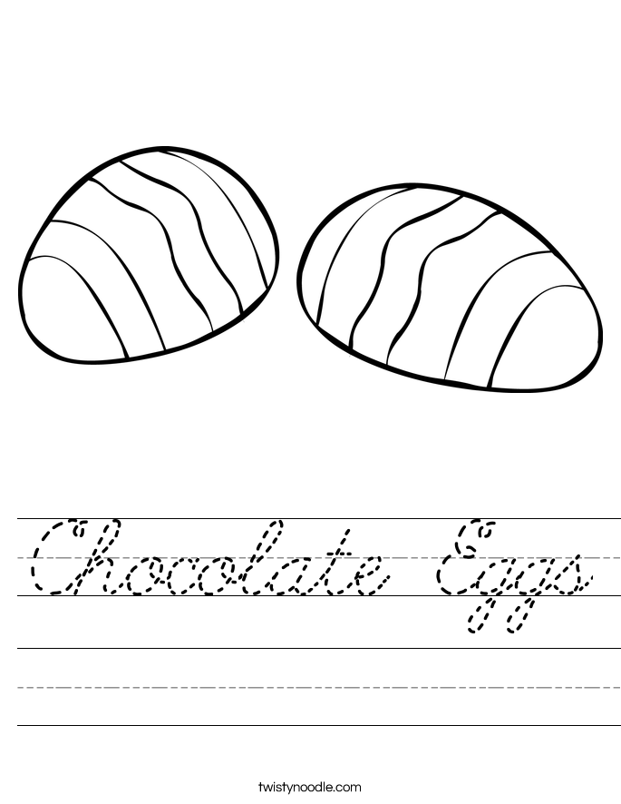 Chocolate Eggs Worksheet